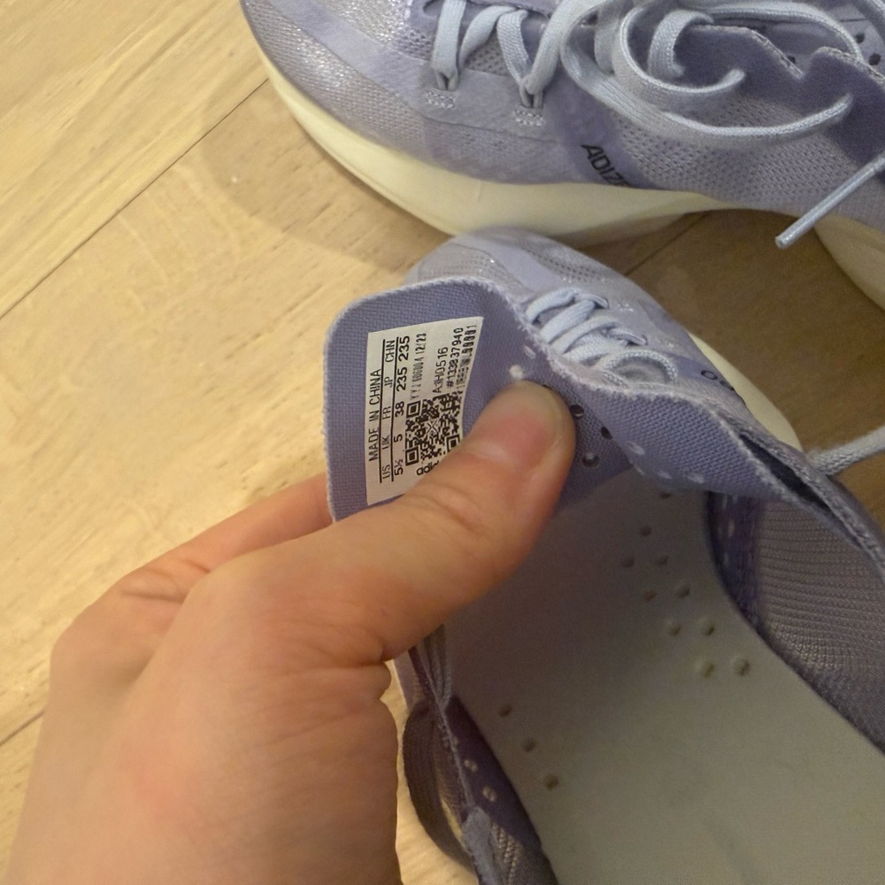 Y-3 Women's Violet Adizero Adios 3 - Picture 5 of 6
